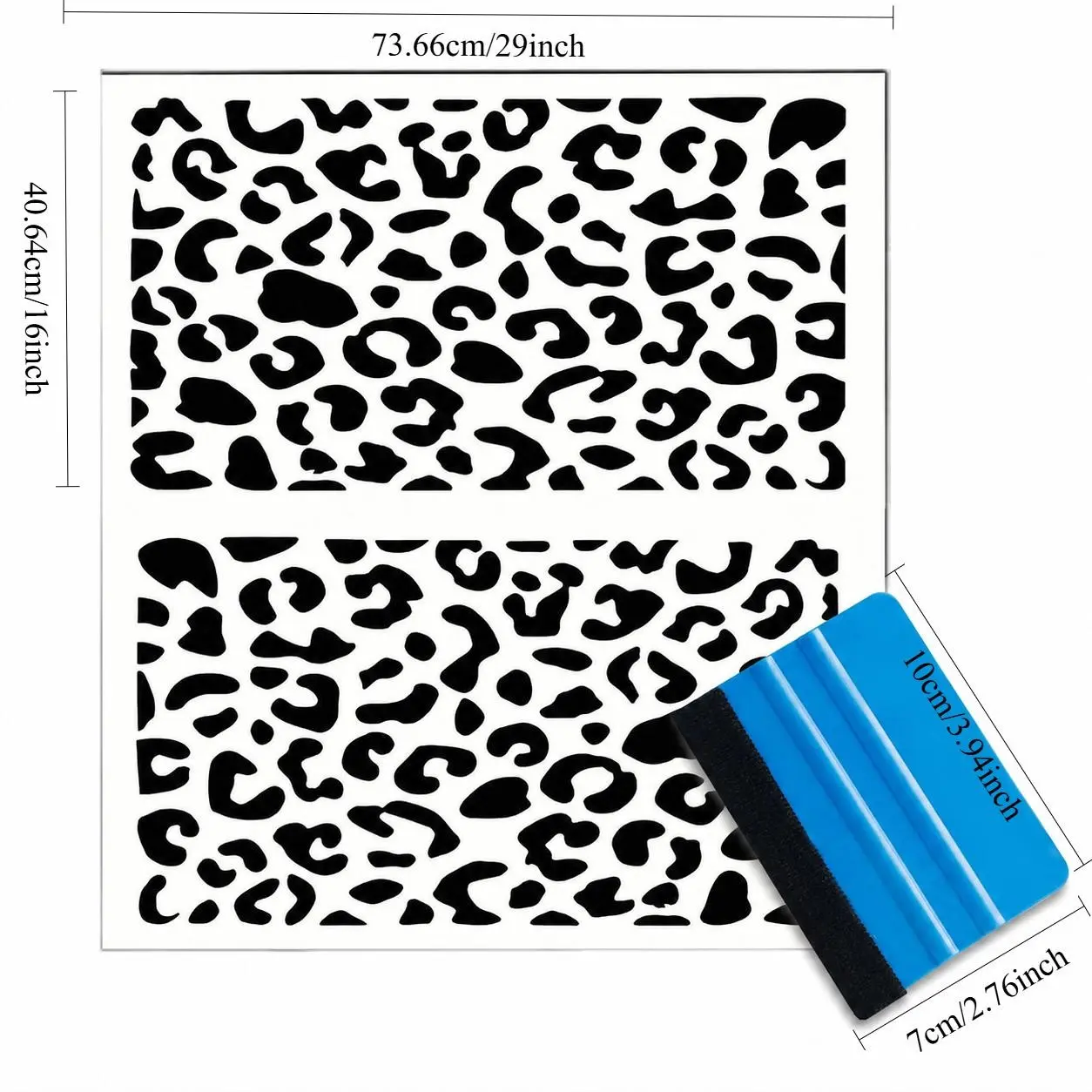 2 Leopard Print Car Window Stickers, Decorative Single Vision Perforated Vinyl Side Window Decals, Waterproof PVC, Privacy UV Protection, DIY Easy Install