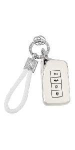 Key Fob Cover for Lexus RX is NX ES RC RX LX Pink 4 Button Car Keys Case Shell Accessories Bling Keychain Lanyard Full Protector Covers Girly Female TPU Key Fob Cover for Lexus RX is NX ES RC RX LX Pink 4 Button Car Keys Case Shell Accessories Bling Keychain Lanyard Full Protector Covers Girly Female TPU