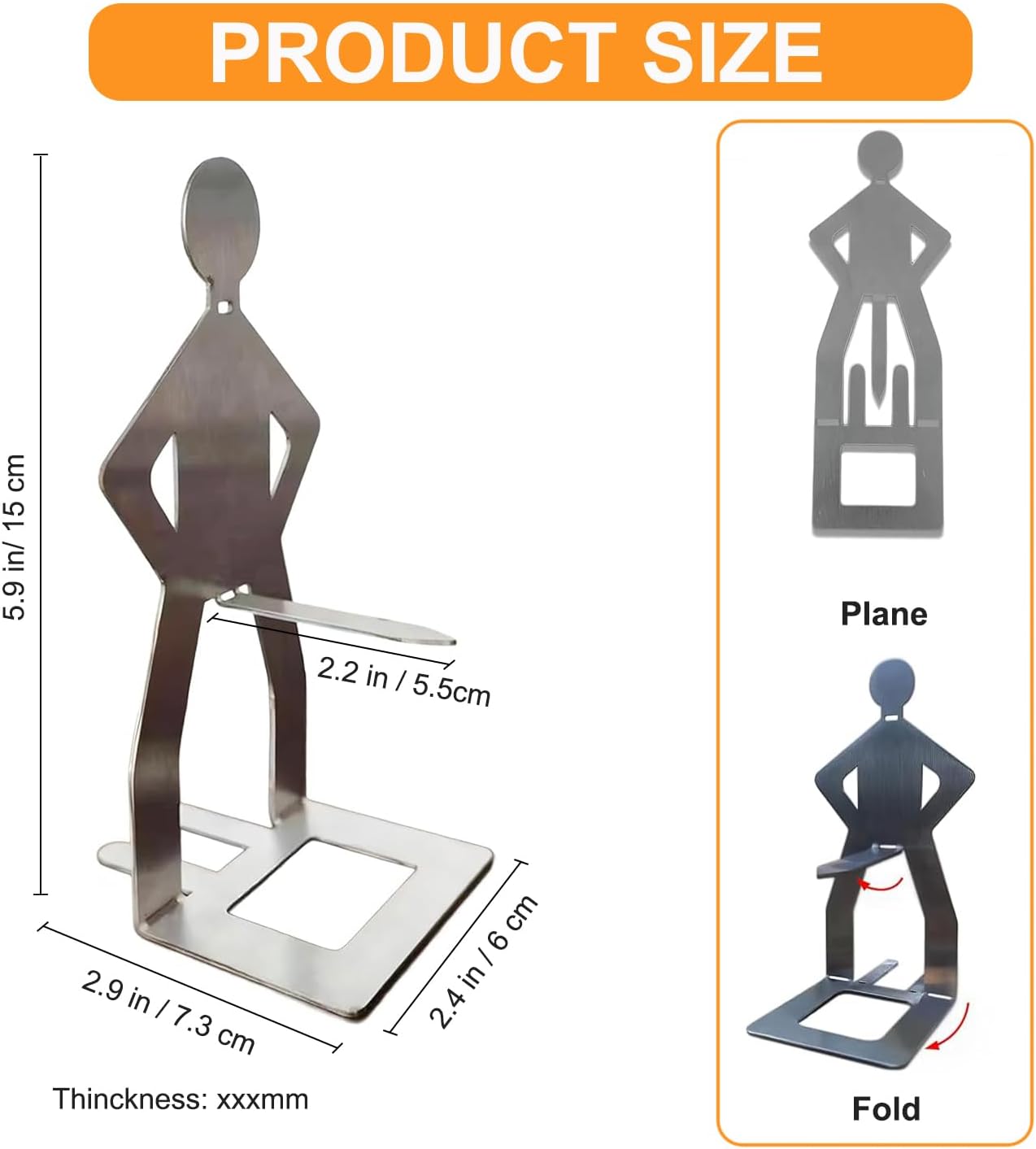 2PCS/4PCS/6PCS Fun BBQ Grill Men's Hot Dog Rack Stainless Steel Sausage Rack for Barbecue Camping and Parties Black 2 Piece Portable Reusable Kitchenware Food Material Stable Base Funny Shape