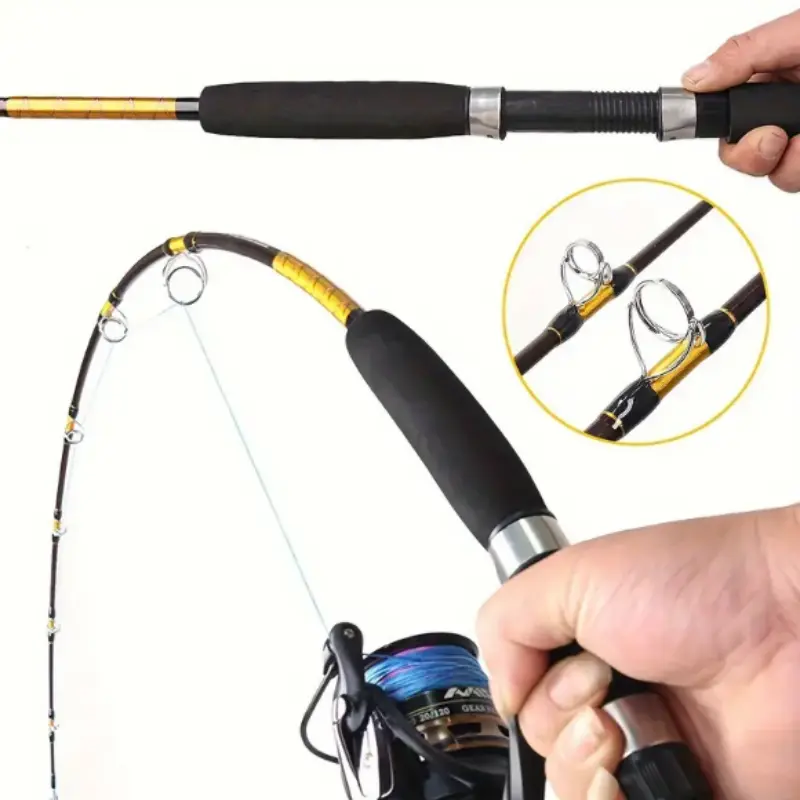 2 Sections Slowing Jigging Fishing Rod sea rod Spinning 1.8M/70.9IN 2.1M/82.7IN 30-60LB