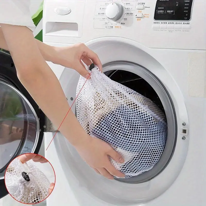 Large Size Washing Laundry Bag Mesh Organizer Net for Dirty Bra, Socks, Underwear, Shoe Storage, Washing Machine Cover Clothes, Laundry Bags, Garment Bag for Washing Machine