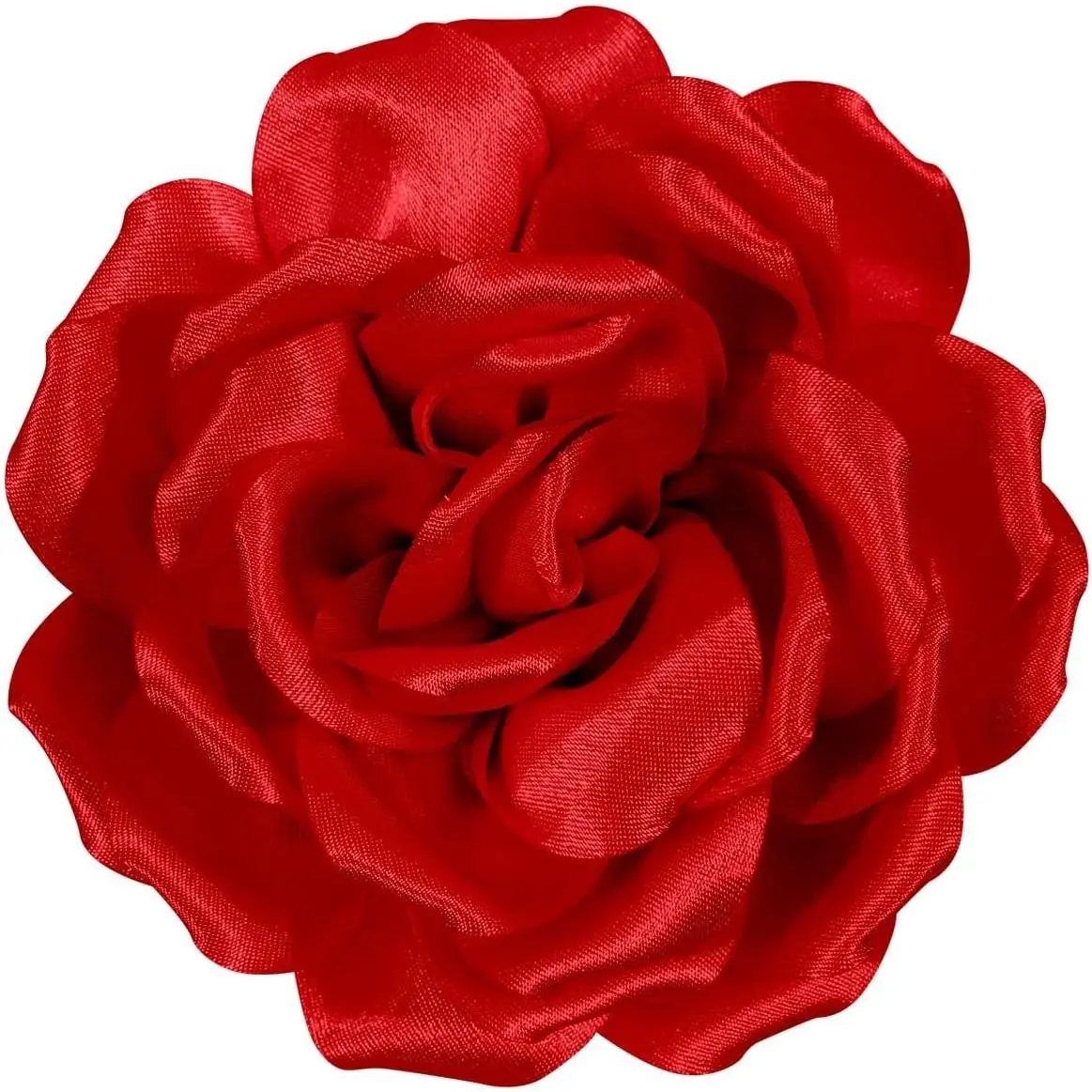 4.3" Red Rose Hair Clip Large Flower Brooches for Women, Charming Flowers Pins for Clothes, Stylish Rose Hair Clip Brooch for Clothes & Clips
