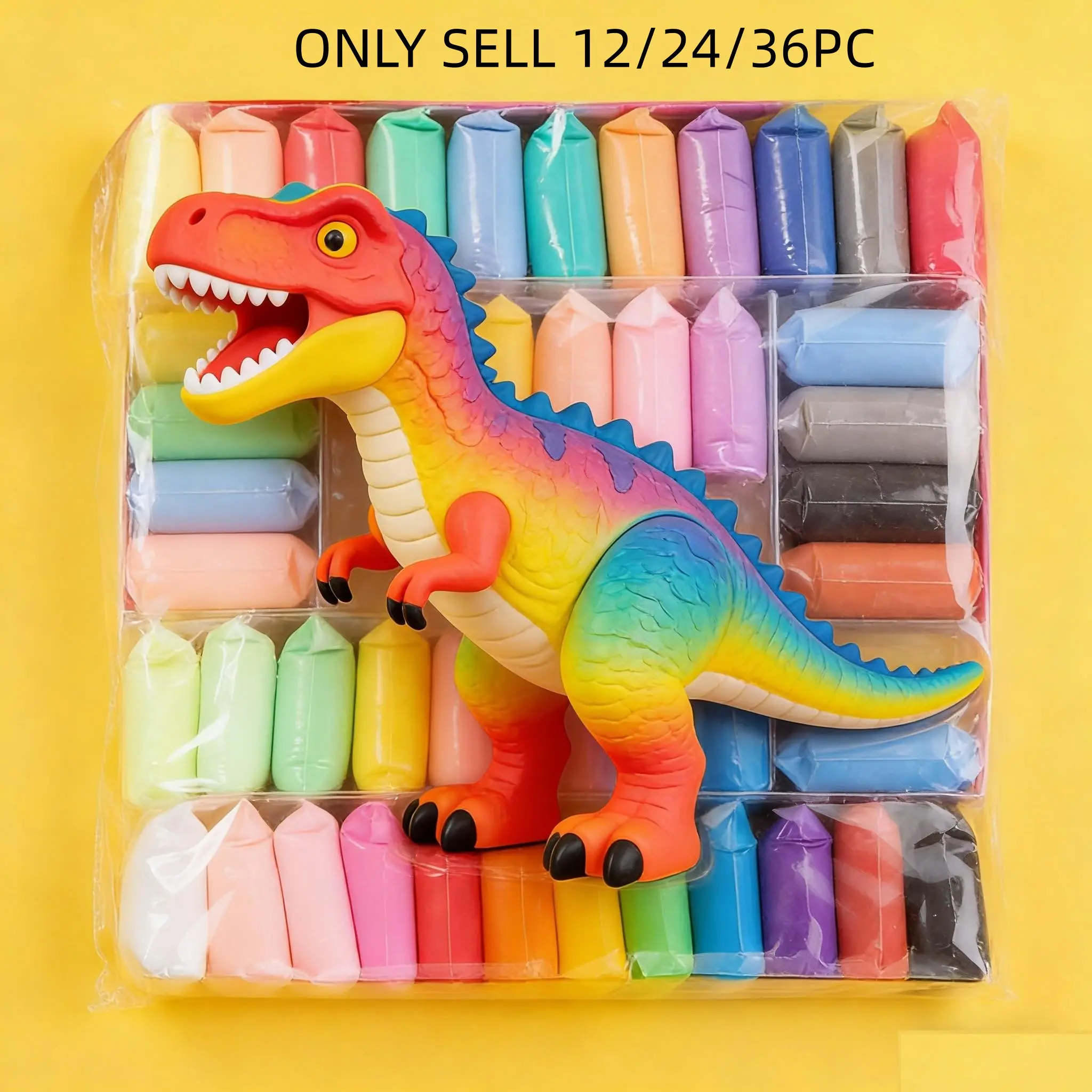Air Dry Clay Kit, Diy Handmade Craft, 24 Colors Modeling Clay Set with Tools, Ultra Light & Safe, Perfect Gift for Kids, Christmas & Halloween Present Idea