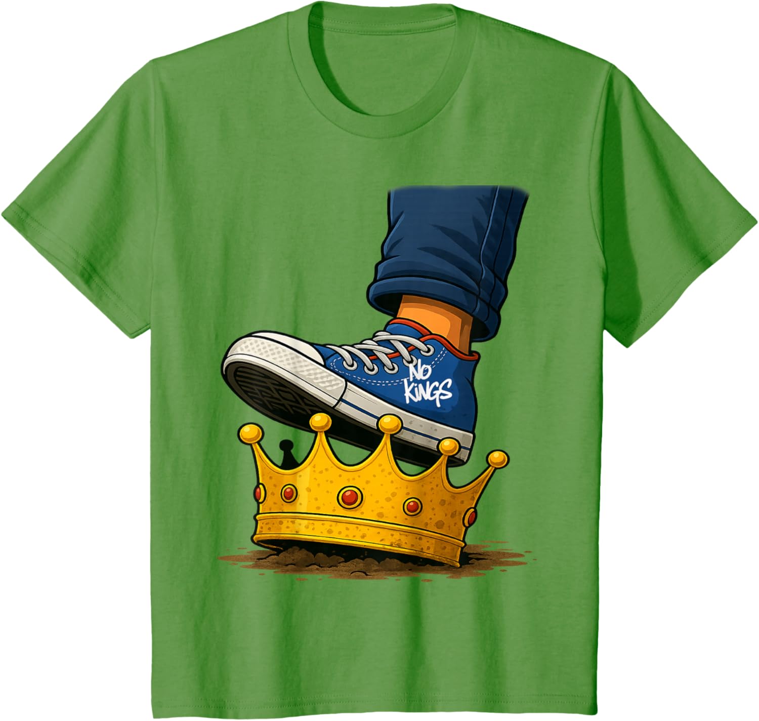 No Kings Shoe On Crown T-Shirt