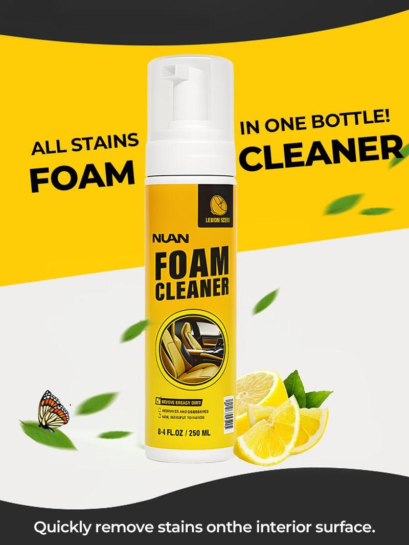 【Festive Offer】NUAN-New Year Hot Stock-Up! Powerful Cleaning & Maintenance Foam for Car Interiors, Fully Compatible with All Materials, One-Step Stain Removal & Protection!