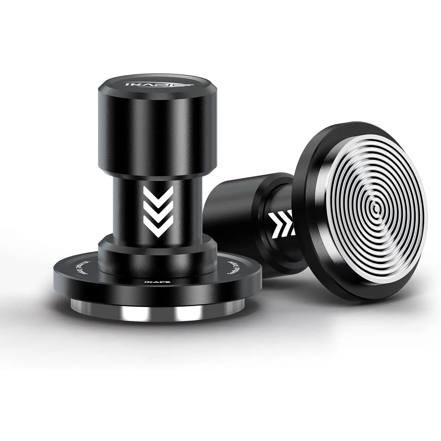 58.35MM V6  Espresso Tamper with Sound Feedback, 15lb/30lb Interchangeable Springs, Espresso Low-Profile Tamper with Triple-spring System, Fits Over 58mm portafilters