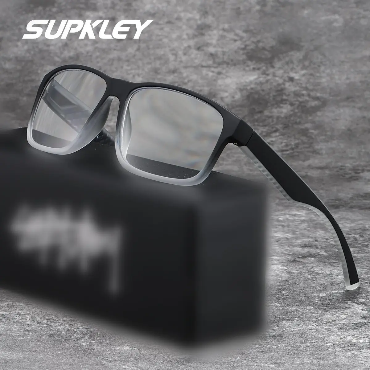 SUPKLEY Sports Reading Glasses, Reading Eyeglasses, Reading Eyewear, With Anti Slip And Anti Drop Pc Rectangular Transparent Frame, Lightweight Durable, Suitable For Daily Casual Reading And Both Men And Women With Multi Degree Reading Glasses