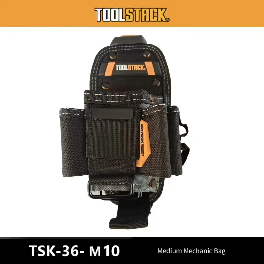 TOOLSTACK Medium-Sized Technician Kit, Multifunctional and Multi Pocket Technician Kit, Fast and Durable Waist Storage Bag