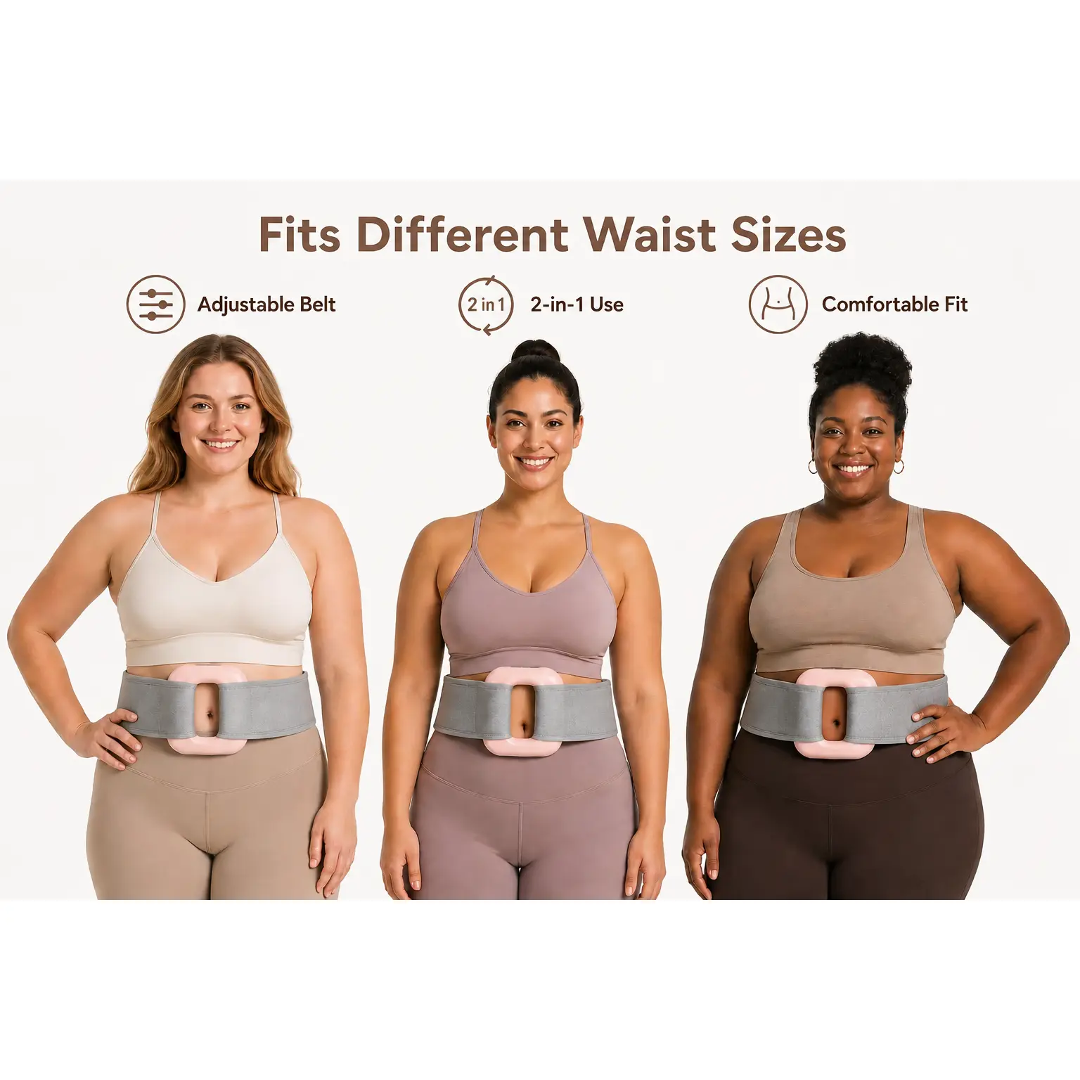 2026 New Wearable Fascia Ring– Adjustable Vibration Belt for Waist, Back & Legs – Cordless Portable Percussive machine for Muscle Recovery & Tension Relief,gear adjustment,vibration relaxation