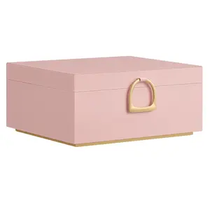 High-End Double-Layer Jewelry Storage Box Organizer for Gold Necklaces Rings Earrings Studs