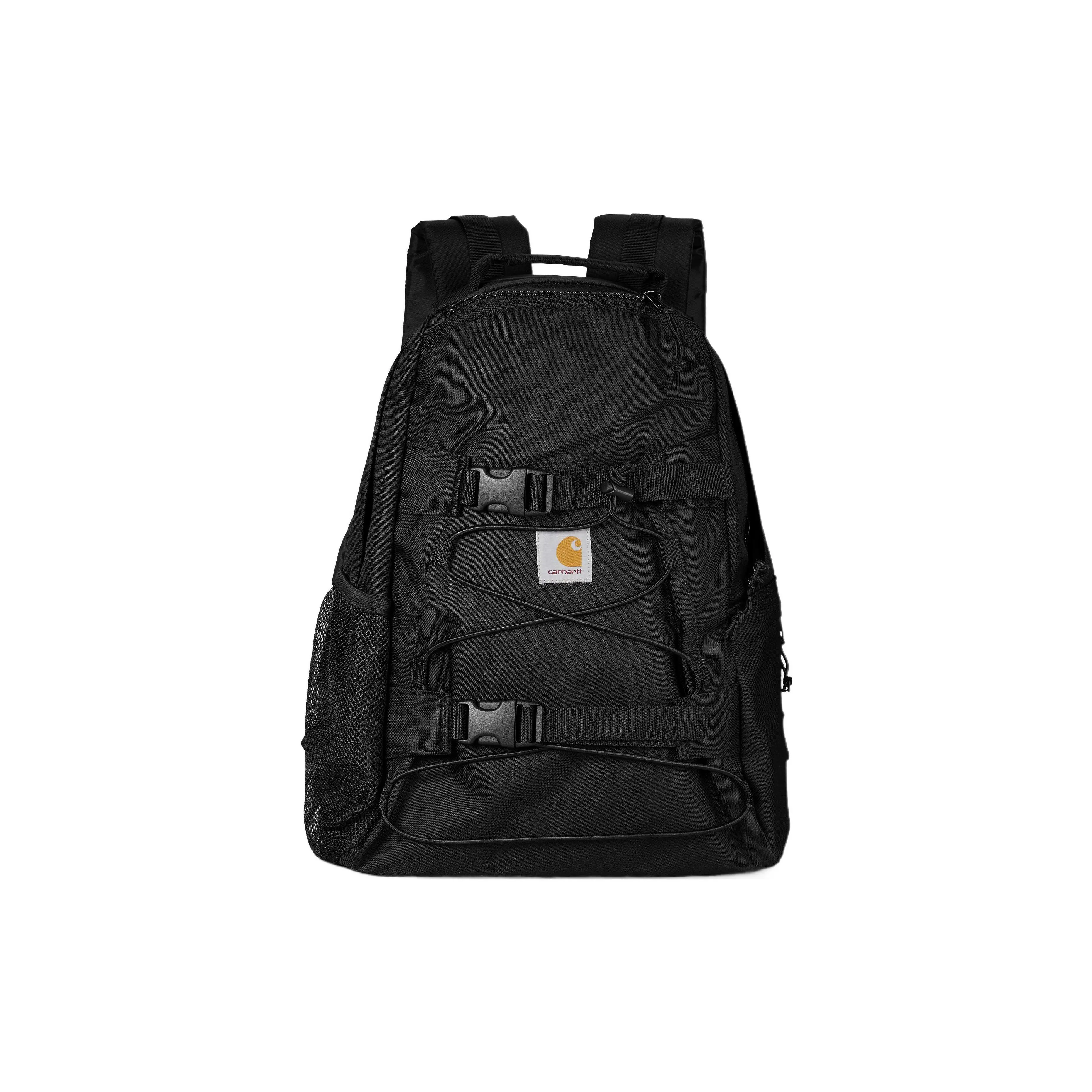 Carhartt WIP Kickflip Drawstring Backpack – Men’s Vintage Workwear-Style Polyester Bag in Black Carhartt WIP Kickflip Drawstring Backpack – Men’s Vintage Workwear-Style Polyester Bag in Black