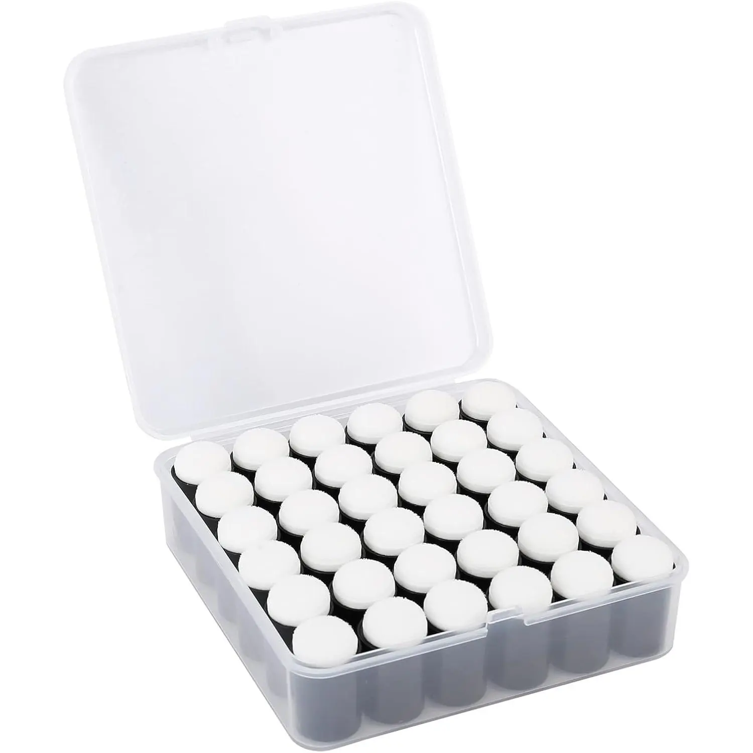 36 Pieces Sponge Daubers with Storage Case - Applicator for Stenciling, Sponging, and Detailed Effects - Fits Over The Finger and Makes Blending Accuracy Easier