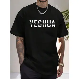 Camisetas Para Hombre(180g T-Shirt) Men's Summer Round Neck Short Sleeved Casual Print YESHUAgraphic Tees