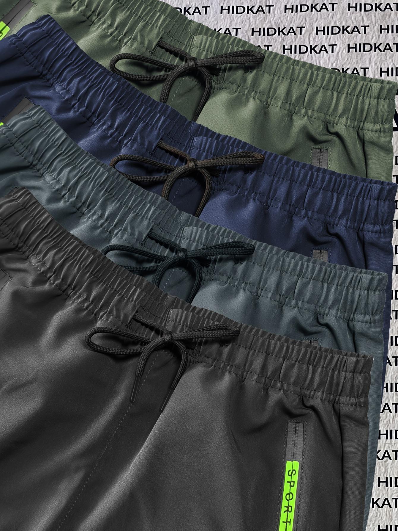 4pcs Women's Zipper Pocket Cargo Pants, Women's Elastic Waist Hiking Trousers, Women's Multi-Pocket Casual Cargo Pants, Women's Lightweight Outdoor Cargo Pants, Women's Plus Size Cargo Pants