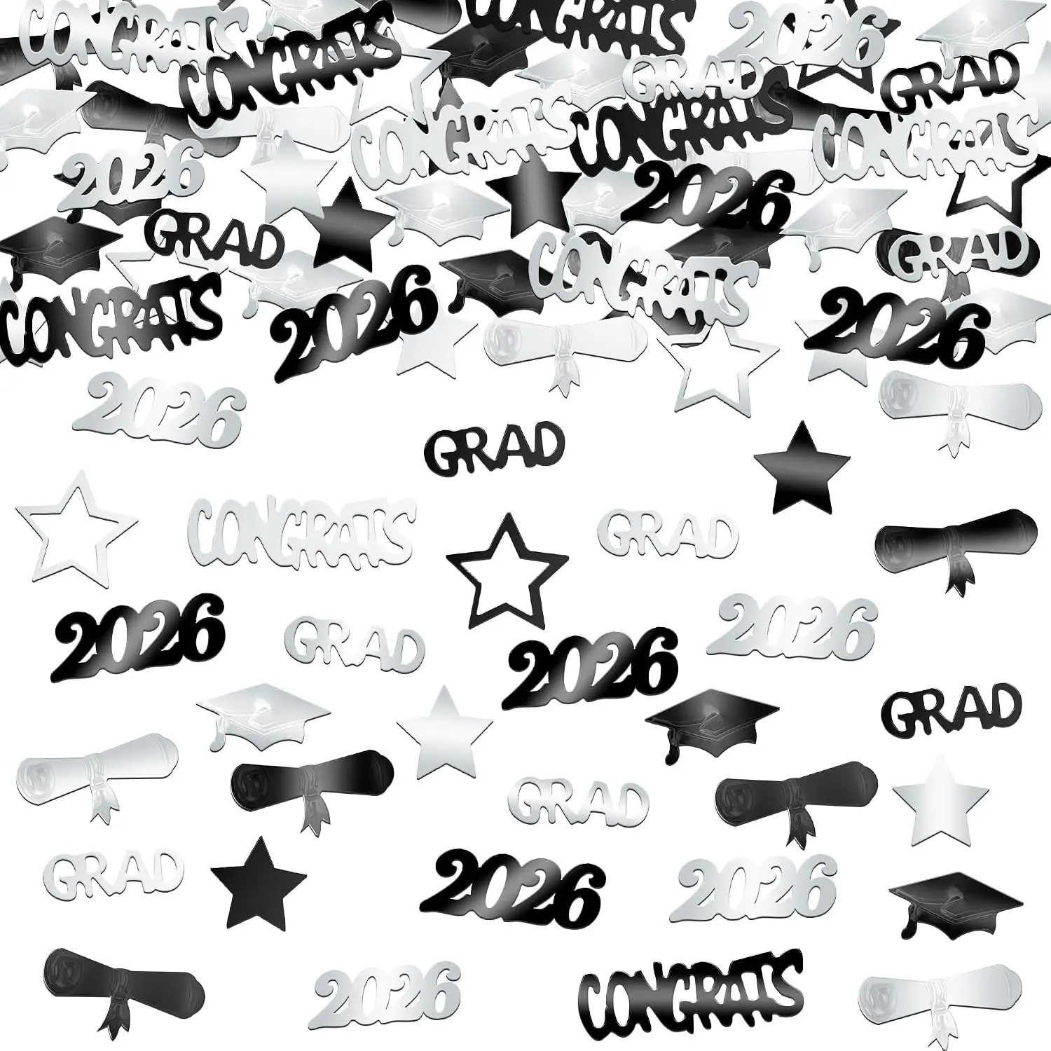 Graduation Decorations 2026 - Pack of 1300 | Congrats Grad Confetti 2026 | Graduation confetti class of 2026 | Graduation Confetti 2026, | 2026 Graduation Table Decorations,