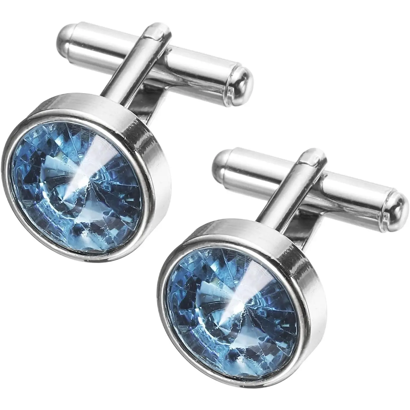 Cufflinks, Copper Round Cuff Links for Men Business Groom Wedding Party Birthday
