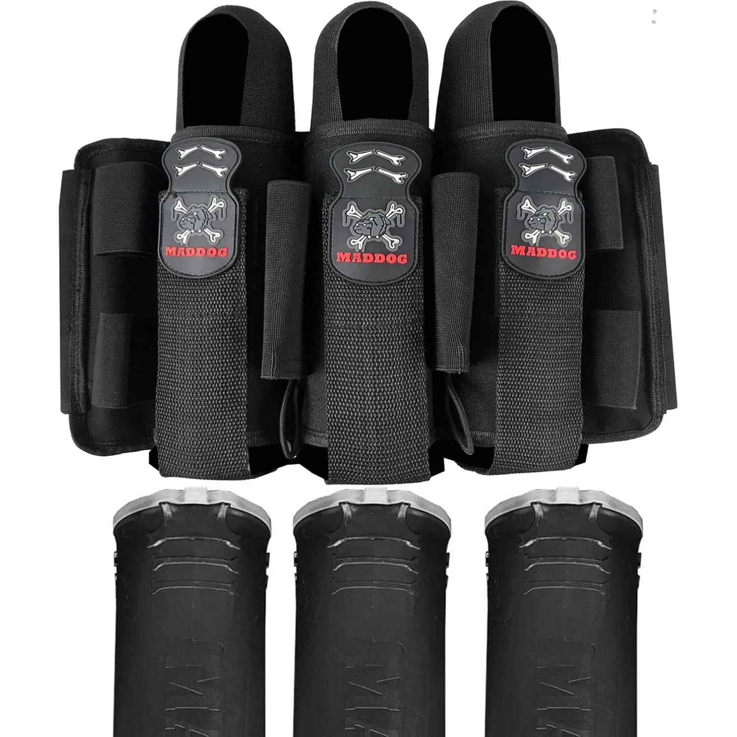 Paintball Pod Pack Harness - Adjustable Pod Ejection Belt - 3+2, 4+3, 5+4 Configurations