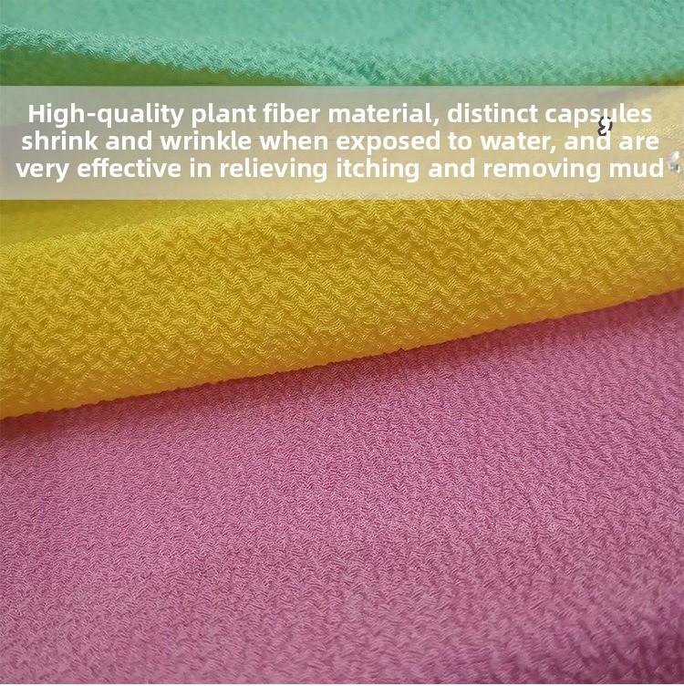 Extra Long Thick Sand Back Scrubber Towel Shower Back Cleaner Tool for Men Women Strong Exfoliating Remove Dirt Mud Back Scraper Bath Loofah Strip Body Cleaning Brush