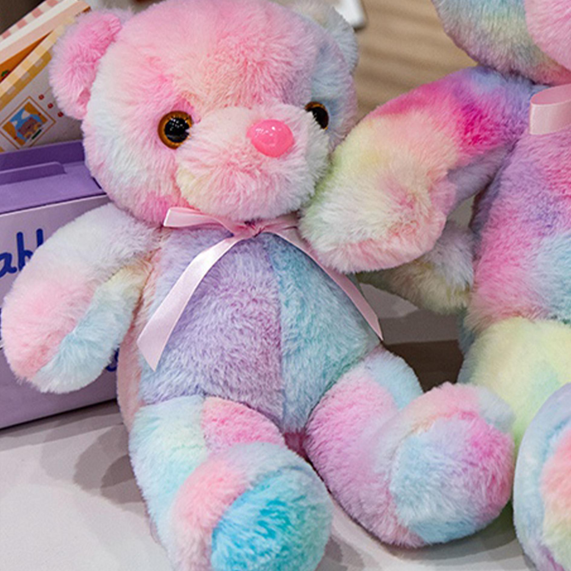 Glowing Bear Plush Toy, 1 Count Teddy Bear, Soft Bear Stuffed Doll with LED Light, Cute Animals Design Doll for Birthday Gift, Kids Toys, Baby Toys, Teddy Bear Stuffed Animal, Home Decoration, Sensory Toys for Kids