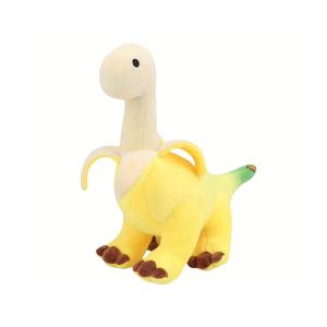 cute banana brontosaurus design plush toy, soft stuffed dinosaur animal plushie, cartoon banana soft dinosaur doll, home decoration, plushies, stuffed animals