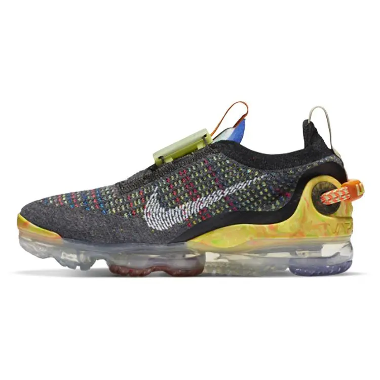 Nike Air Vapormax 2020 FK Women's Low-Top Training Running Shoes in Gray and Yellow Verifiable, with credentials and supporting global authentication