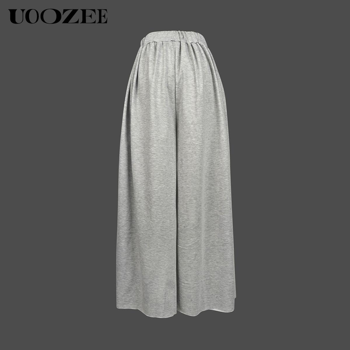 UOOZEE Women's  -Leg Solid Color Pants - Simple and comfortable, no sense of restraint, suitable for casual daily wear, home, easy party  trouser casual loose Womenswear Bottom