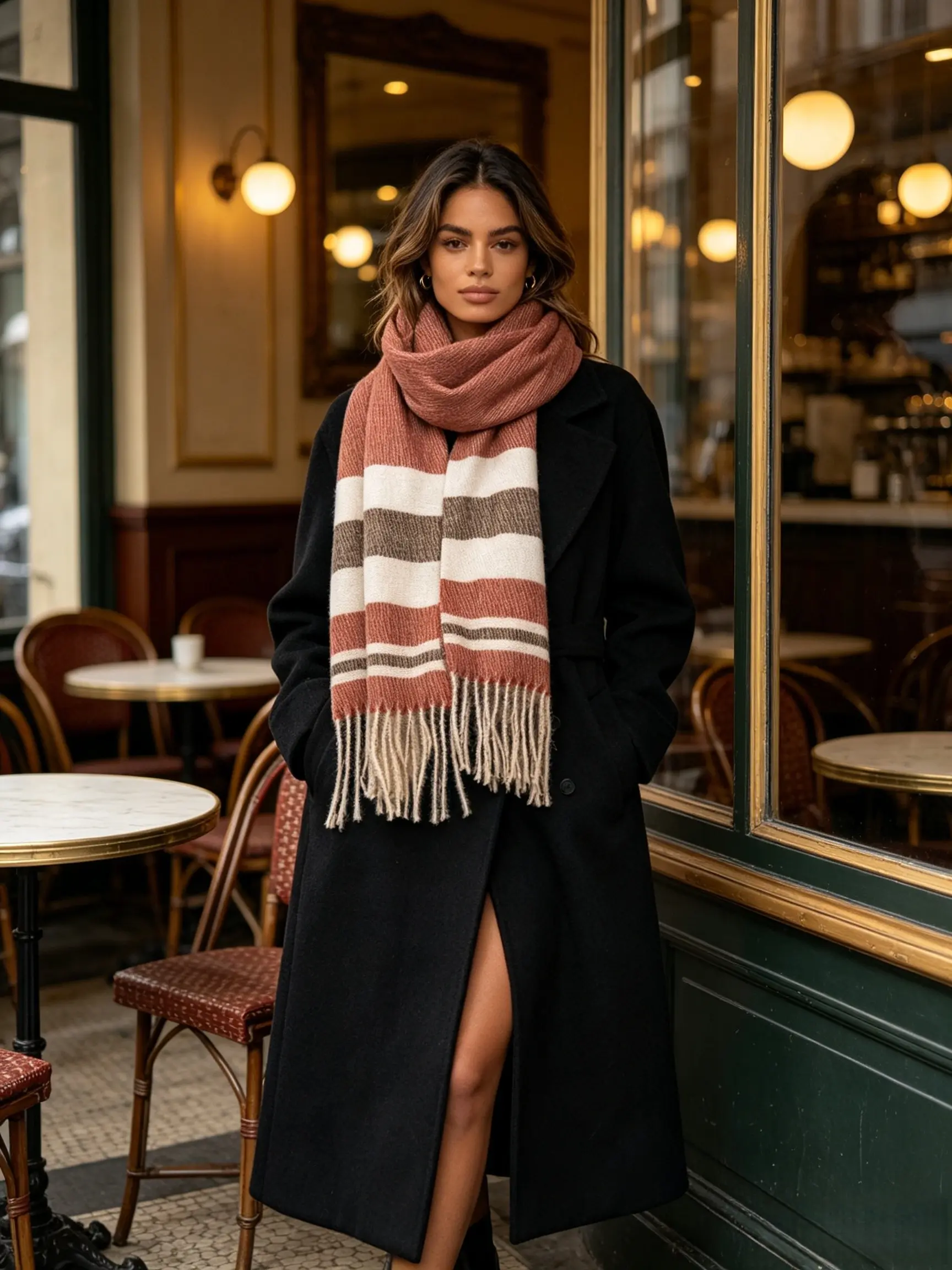 1pc Unisex Scarf, British Style, Casual Fashion, Soft and Comfortable, Windproof and Warm, Perfect for Holidays, Ideal Gift, Skin-Friendly Material