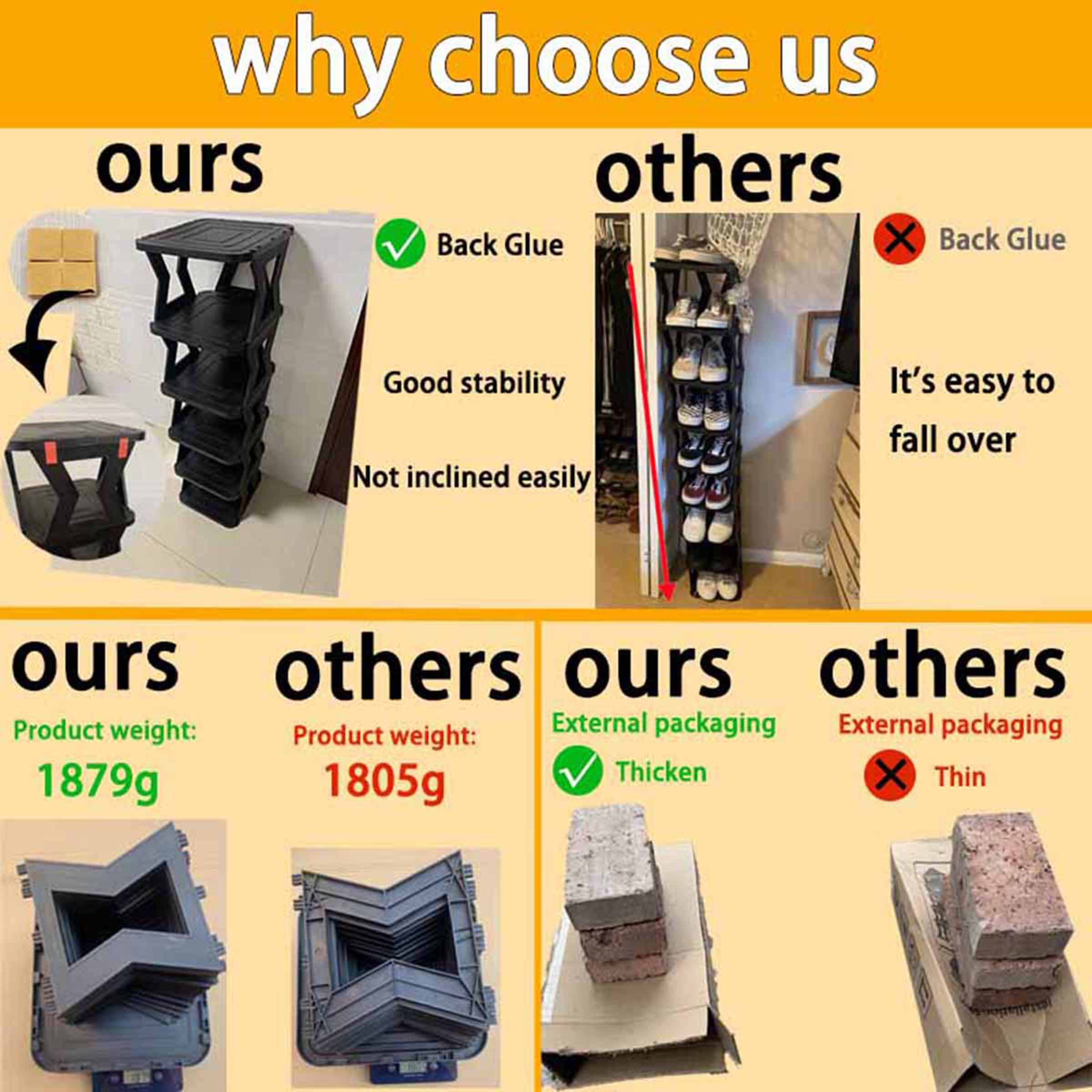 Multi-Layer Vertical Removable Shoe Rack, Modern Shoe Organizer Shelf for Easy Installation, Ideal Shoe Storage Rack for Home and Dormitory