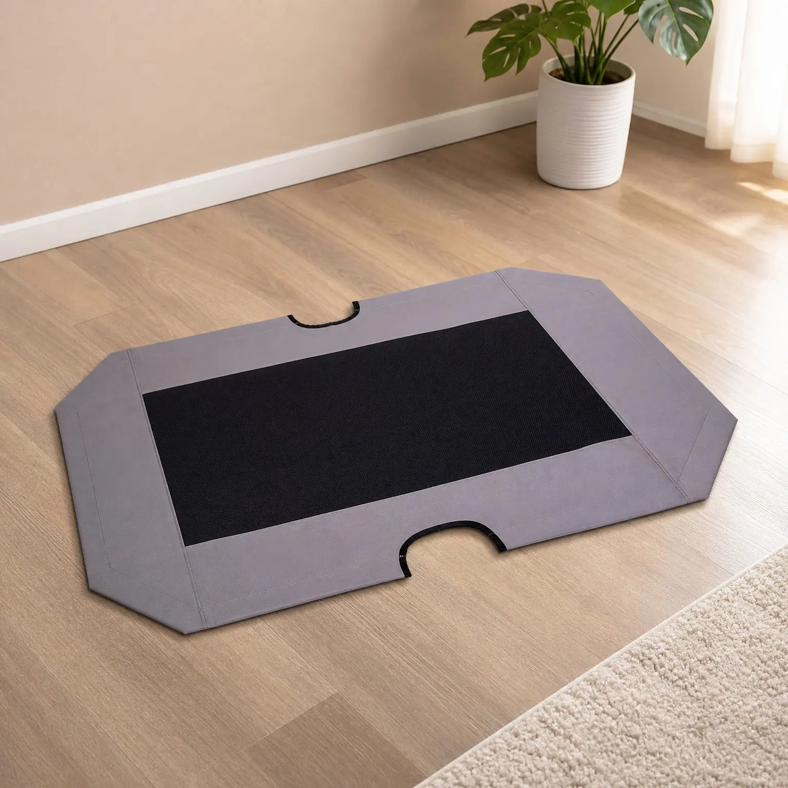 Outdoor Elevated Dog Bed Replacement Cover, XL 50x32in, Gray – Fits XL Pet Cots, Indoor/Outdoor Use, Breathable Cooling Mesh Center, Machine WashableGift