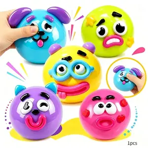 2026 New Slow Rising Squishy Toy, Creative Soft Gel Dog Face Swap, Cute Moldable Squeeze Sensory Stress Relief