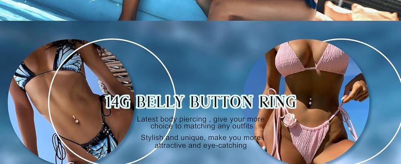 2025 Summer 9Pcs Hypoallergenic Gold Belly  Button Rings  Sparkling CZ Opal  Pearl Clicker Set Boho Chic Navel  Piercings Jewelry for Women Silver Gold