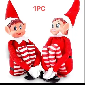 New Cross-Border Dolls, Christmas Elf Plush Toy, Novelty Christmas Ornament, Cute Santa Claus Figure, Perfect Gift for Kids