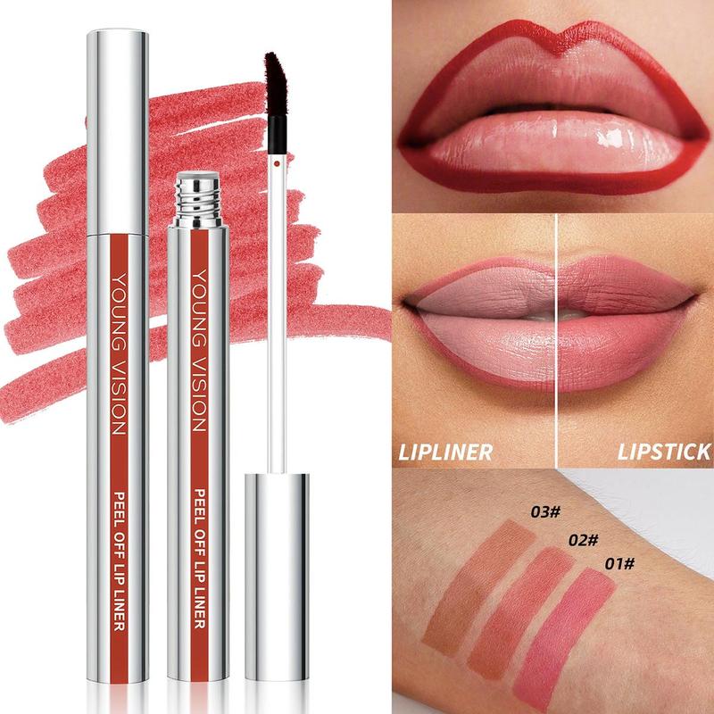 YOUNG VISION Lip Liner Pens with Upgraded Formula, 3 Counts/set Defines Lips with Smooth, Precise Color