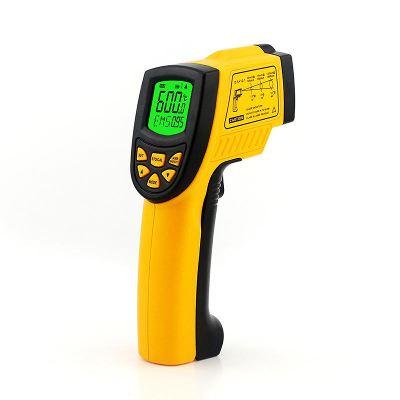 Digital display medium-low temperature handheld infrared thermometer for integrated water temperature, oil, and industrial temperature measurement