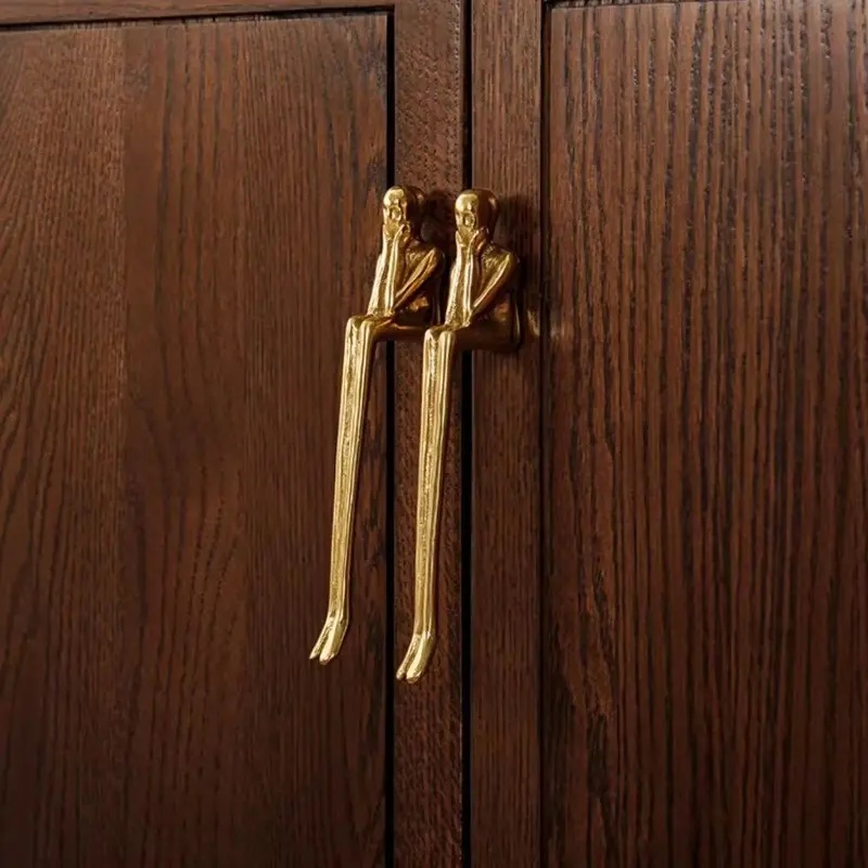 Modern Minimalist Wardrobe Door Handles, Creative Long Handle for Cabinets and Drawers, Stylish Small Cabinet Accessories