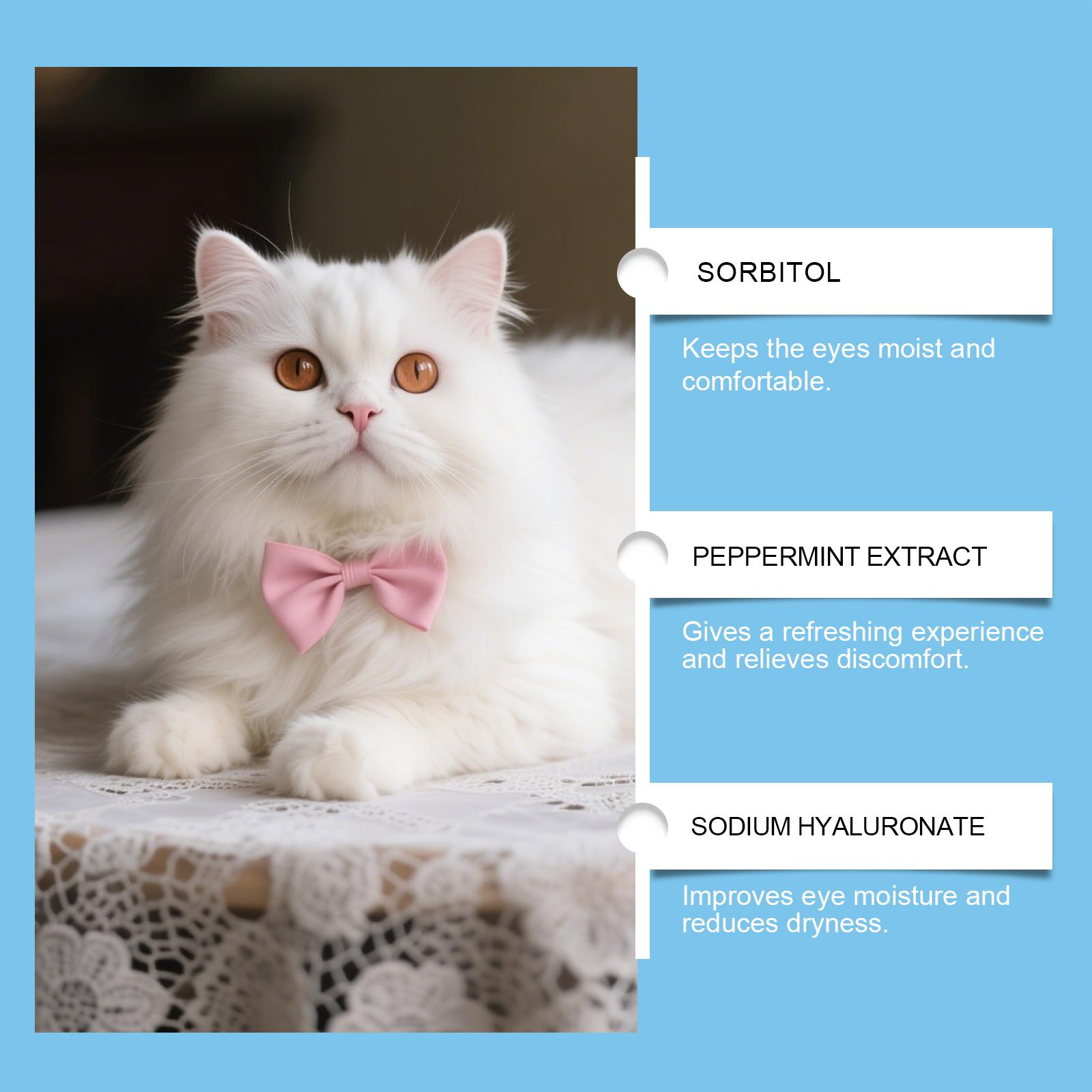 Cat And Dog Tear Stain Care Pen: Clean Tear Stains Around The Eyes Of Cats And Dogs. Universal Care Drops For Pet Cats And Dogs