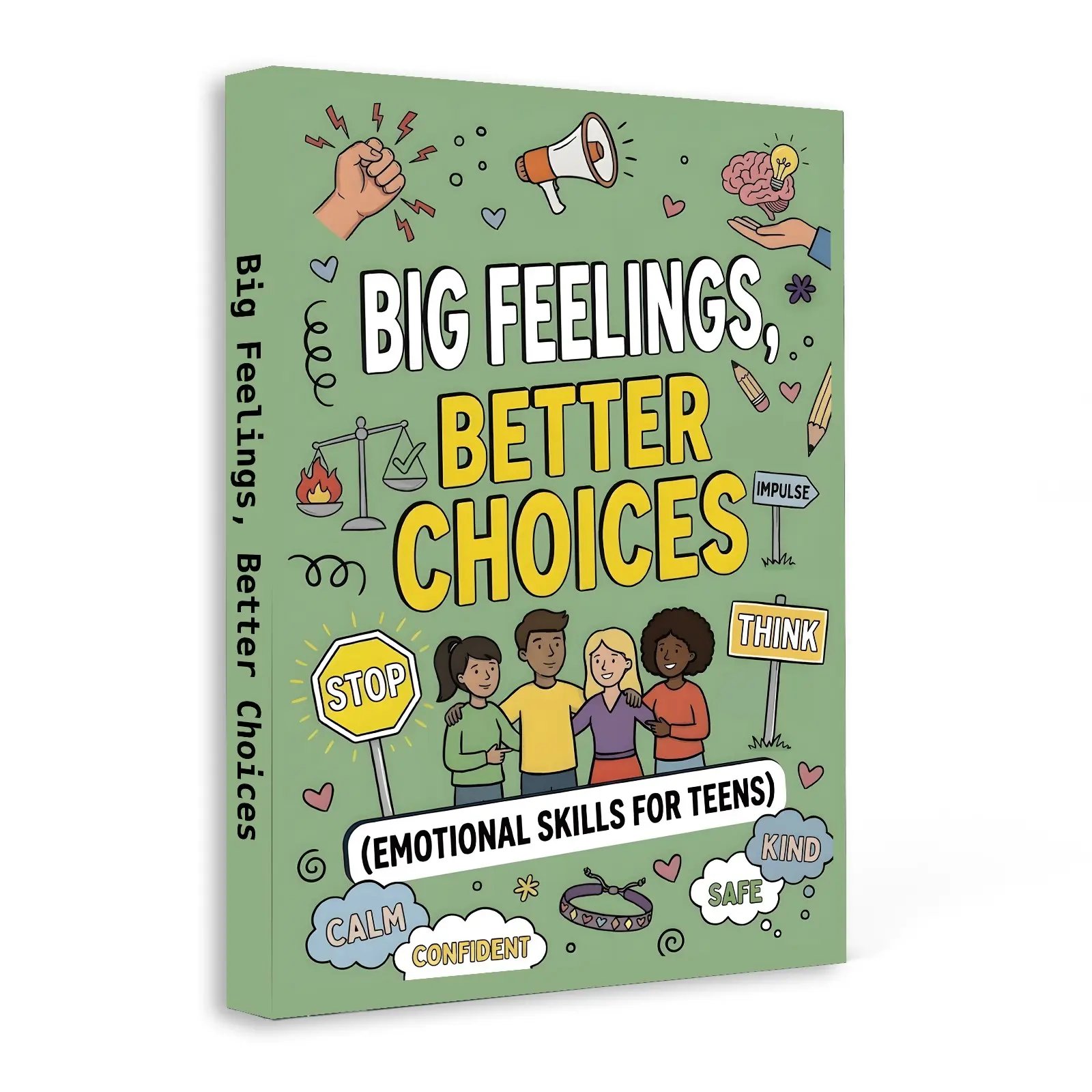 Teen Self Help Guide, Big Emotions, Better Choices, Emotional Regulation, Anger Control, Anxiety Relief and Life Skills