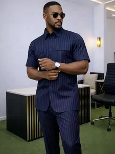New African Men's Ethnic Set, Muslim, Plain Surface, Unlined, 88.2 G/m², No Ca Prop_65_re, No Ca Prop_65_ca, Clothing Type: Set