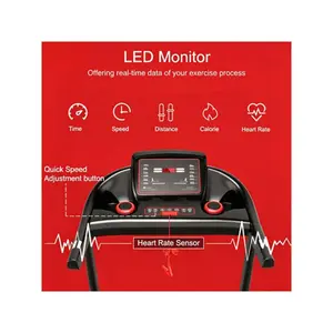 7.5/8 mph foldable treadmill, portable electric super fitness treadmill, with APP control, 12 preset programs, Bluetooth speaker, LED display, suitable for home and office use, Christmas gift, Friday, Cyber Monday