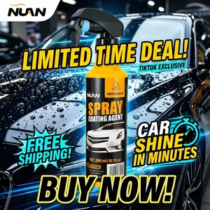 NUAN nano car coating spray-Spray Coating Agent, Water-Repellent, Stain-Proof & Stunning Reflections, Festive Eye-Catcher