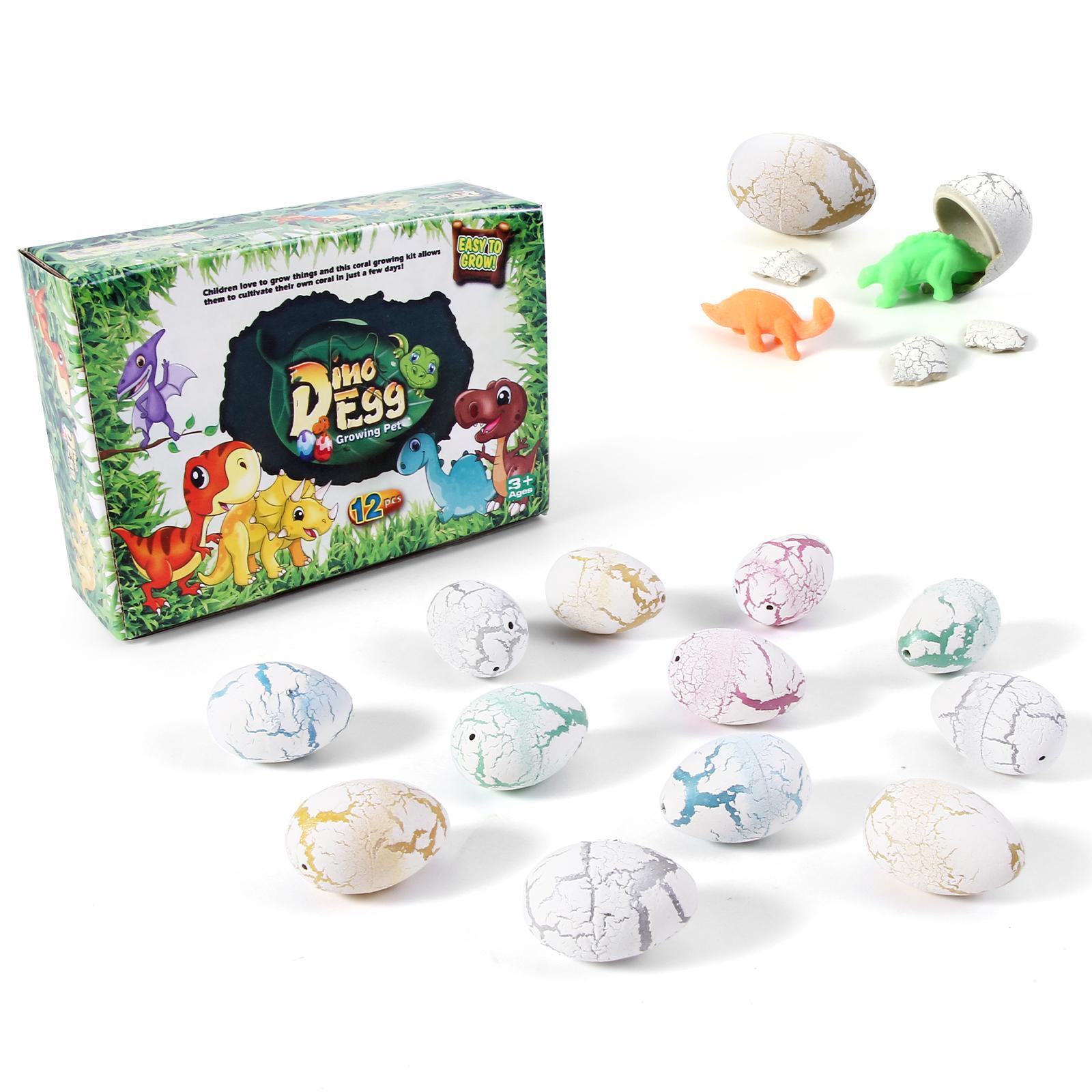 Hatching Dinosaur Eggs, 12pcs/set Crack Colorful Grow Dino Egg Animals That Hatch in Water Growing Pet Birthday Easter Party Favors Gifts for Kids Hatching Dinosaur Eggs, 12pcs/set Crack Colorful Grow Dino Egg Animals That Hatch in Water Growing Pet Birthday Easter Party Favors Gifts for Kids