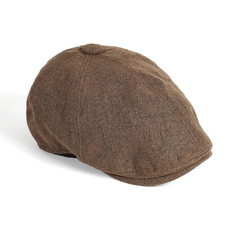 Men's Summer Berets Outdoor Breathable newsboy cap Spring Flat Hats Solid Duckbill Hats Vintage Gatsby Beret Hat Women