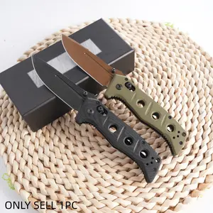 1pc 273 Folding Knife, G10 Handle, Lightweight Pocket Knife, Kitchen Essential Tool, Multi-Functional Edc, Camping, Fishing, Daily Use, Gift