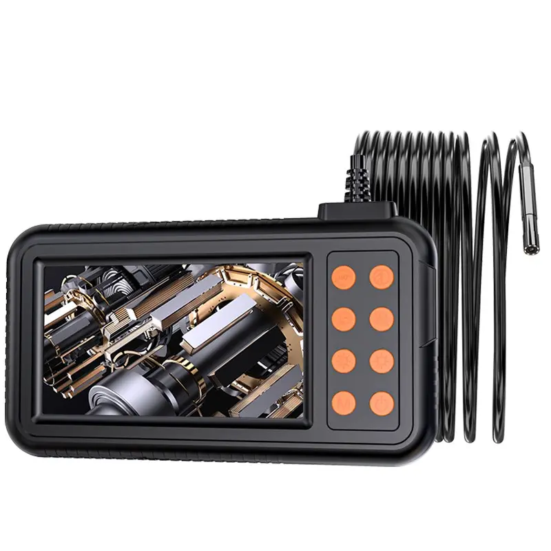 Industrial Borescope Camera, 4.3-Inch IPS LCD Display, Single Lens Design, Ideal for Pipe Repair & Inspection, Illuminated Inspection Camera, Car Diagnostic Tool