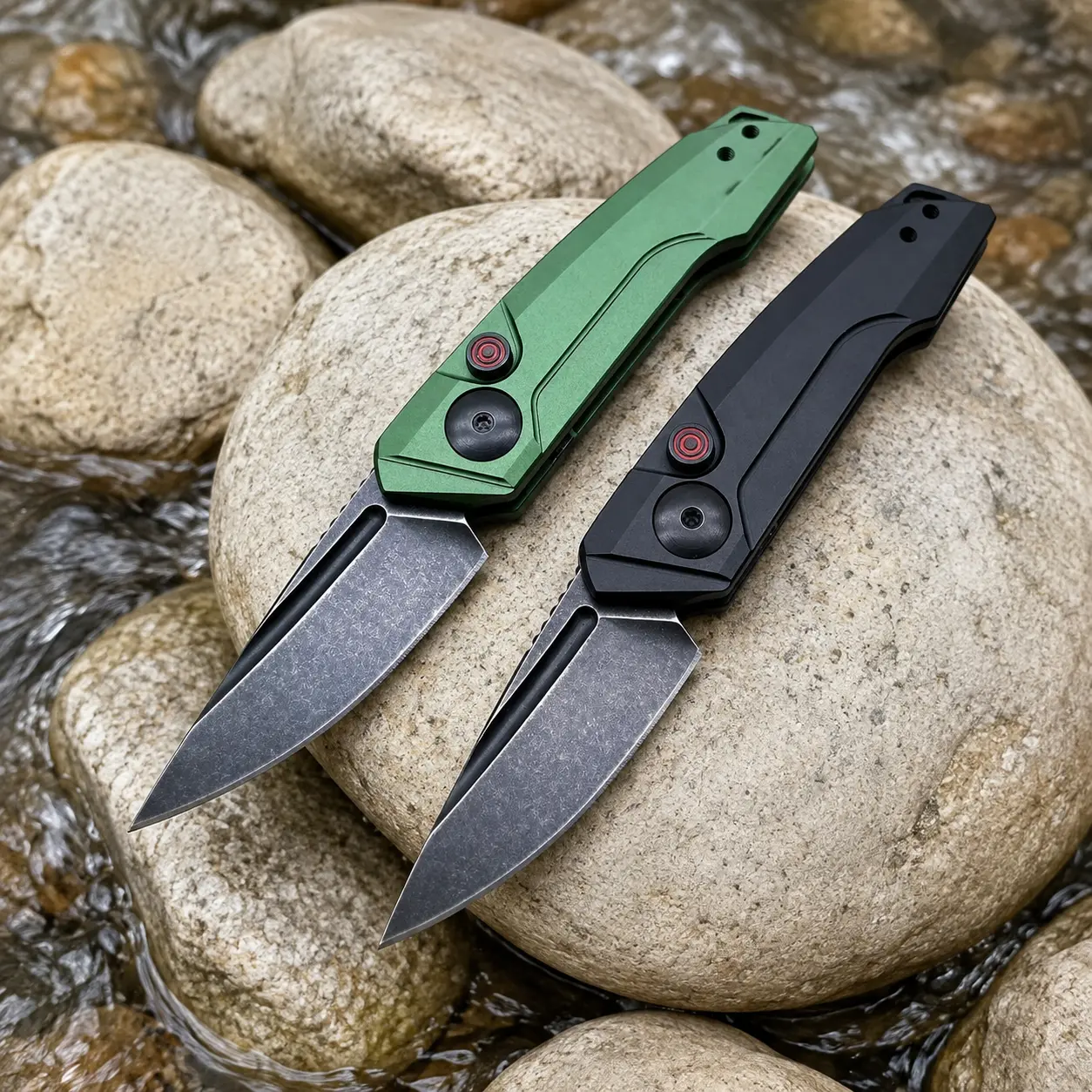 CPM-154 Steel Compact Folding Pocket Knife, 2.25in Blade, Aluminum Retractable Handle, Everyday Pocket Carry Outdoor Tool for Camping, Daily Tasks, DIY Repair Work