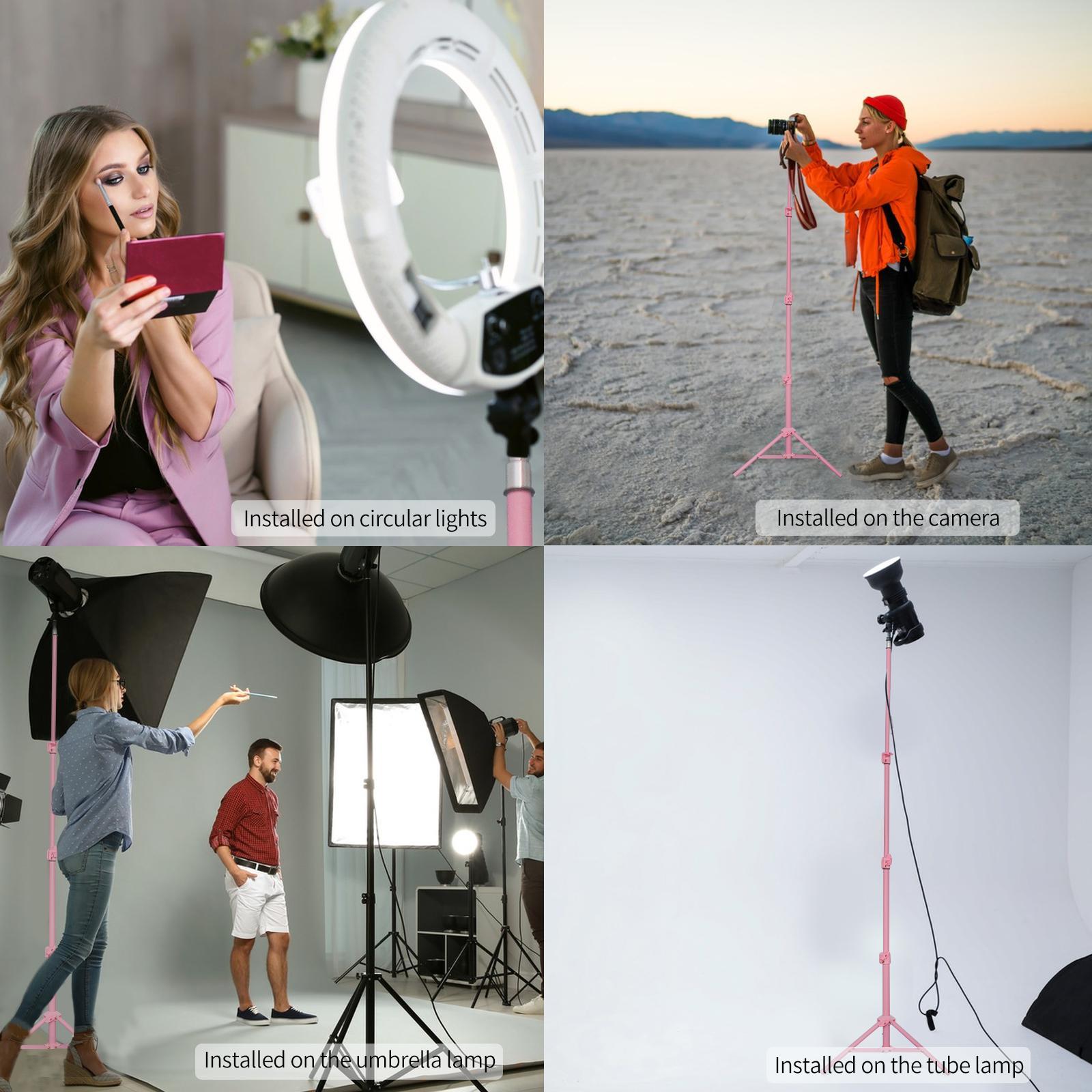 Portable Camera Tripod with Phone Holder, 1 Count 67 Inch Camera Tripod, Cell Phone Tripod, Webcam Tripod, Perfect for Selfies/Video Recording/Vlogging/Live Streaming, Portable Foldable Tripod