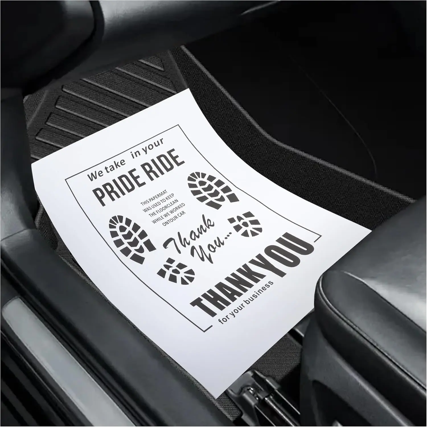 12 count Paper Floor Mats for ,Foldable Automotive Floor Mats with Shoe Print Graffiti,  Floor Mat Protector Disposable Floor Mats for ,SUVs,