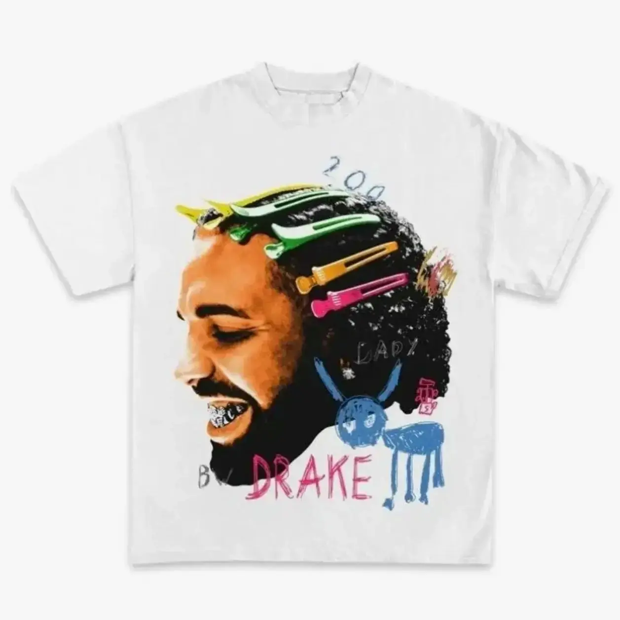 Men's Classic Rapper Graphic T-Shirt, 100% Cotton Short Sleeve Casual Top for Hip Hop Concerts and Streetwear, Shortsleeve, Round Neck, Fashion, Tshirt, Menswear, Graphic Tee, Cotton Graphic Tees
