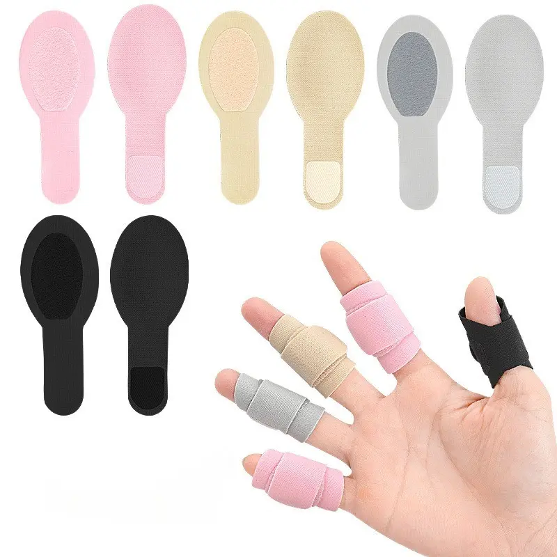 Adjustable Hook & Loop Finger Protector Strap, Universal Reusable Finger Guard for All Fingers, Wear Resistant Finger Wrap for Sports & Daily Work Protection
