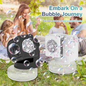 Portable Bubble Machine Toy for Kids, Includes 10 Packs of Bubble Beads, Requires 4 Aa Batteries Not Included, Perfect for Parties and Gifts